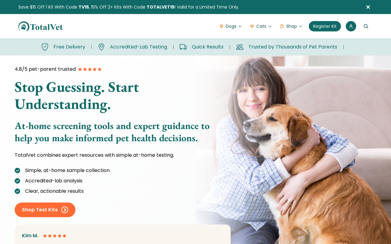 Veterinarians.org — screenshot of their official website