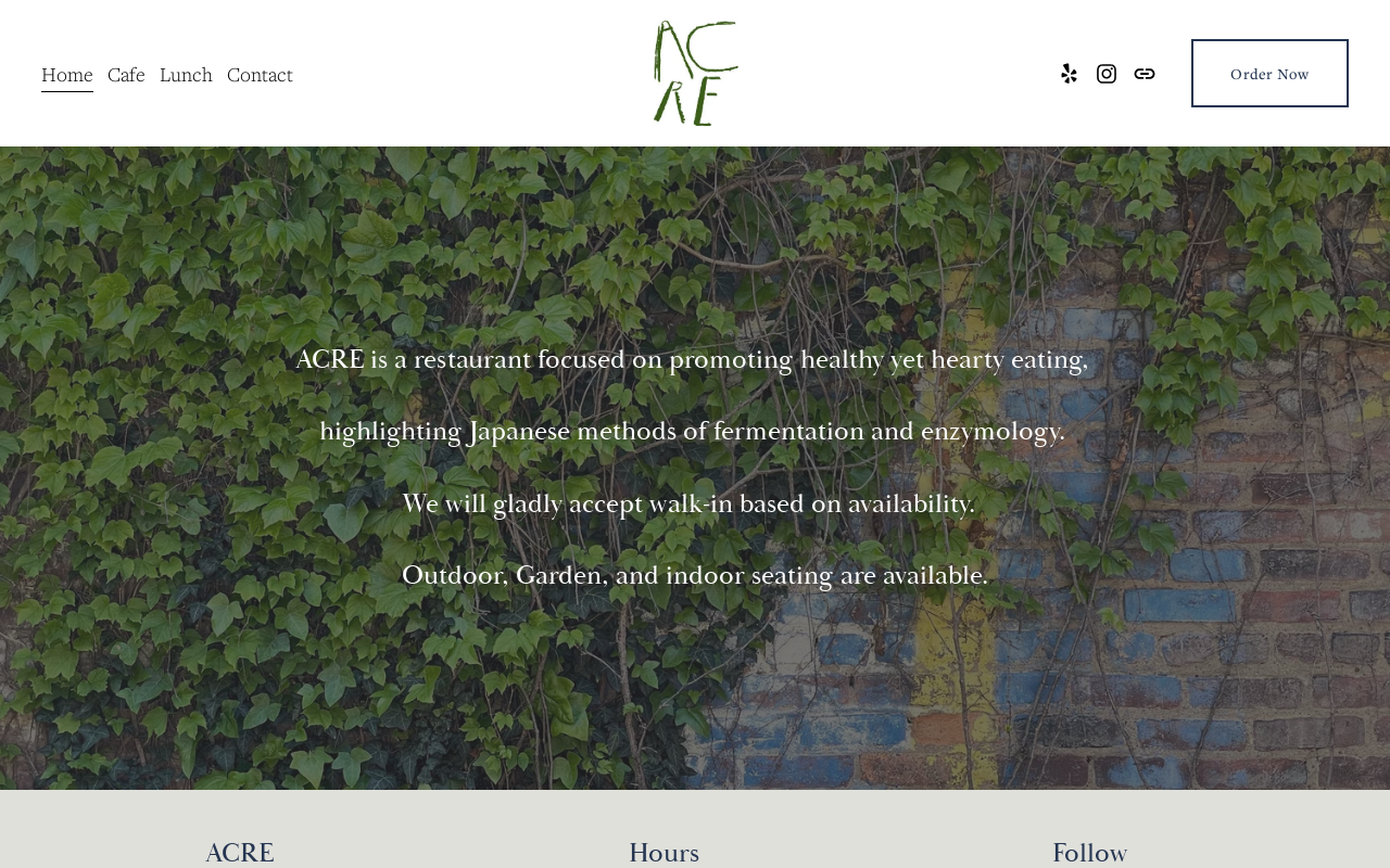 Acre — screenshot of their official website