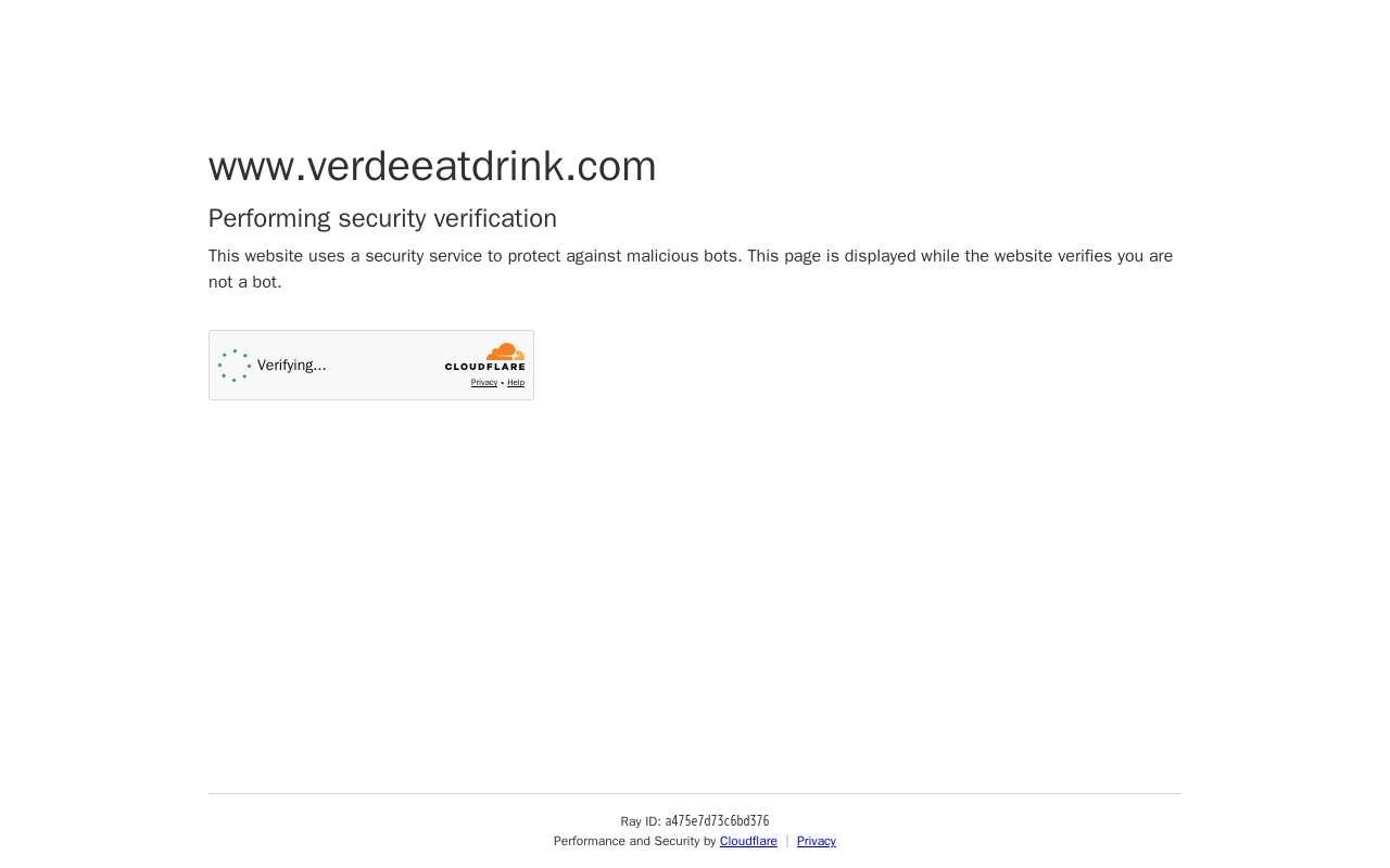 VERDE — screenshot of their official website