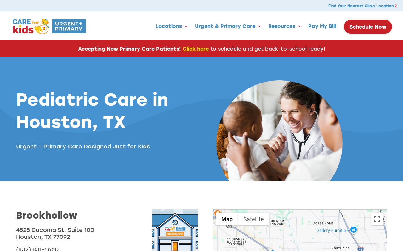 Urgent Care for Kids — screenshot of their official website