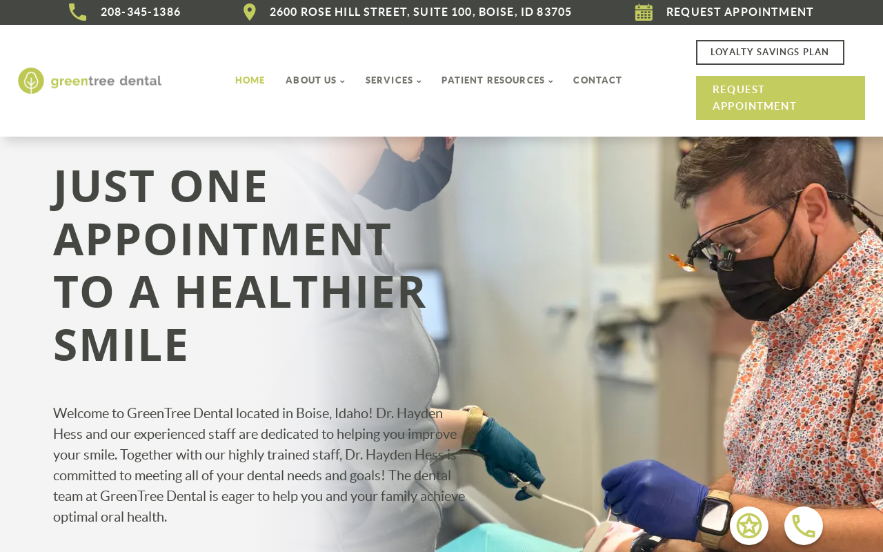 Green Tree Dental — screenshot of their official website