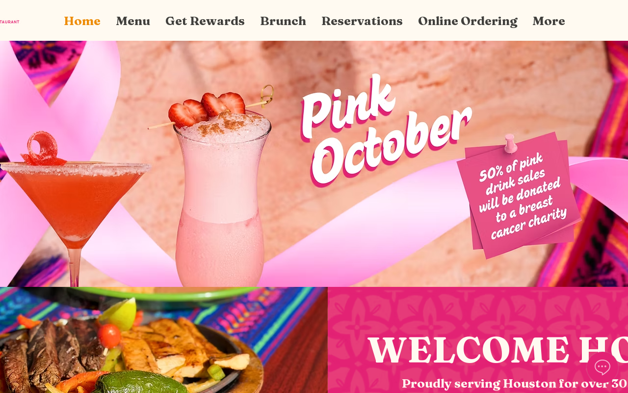 Tony's — screenshot of their official website