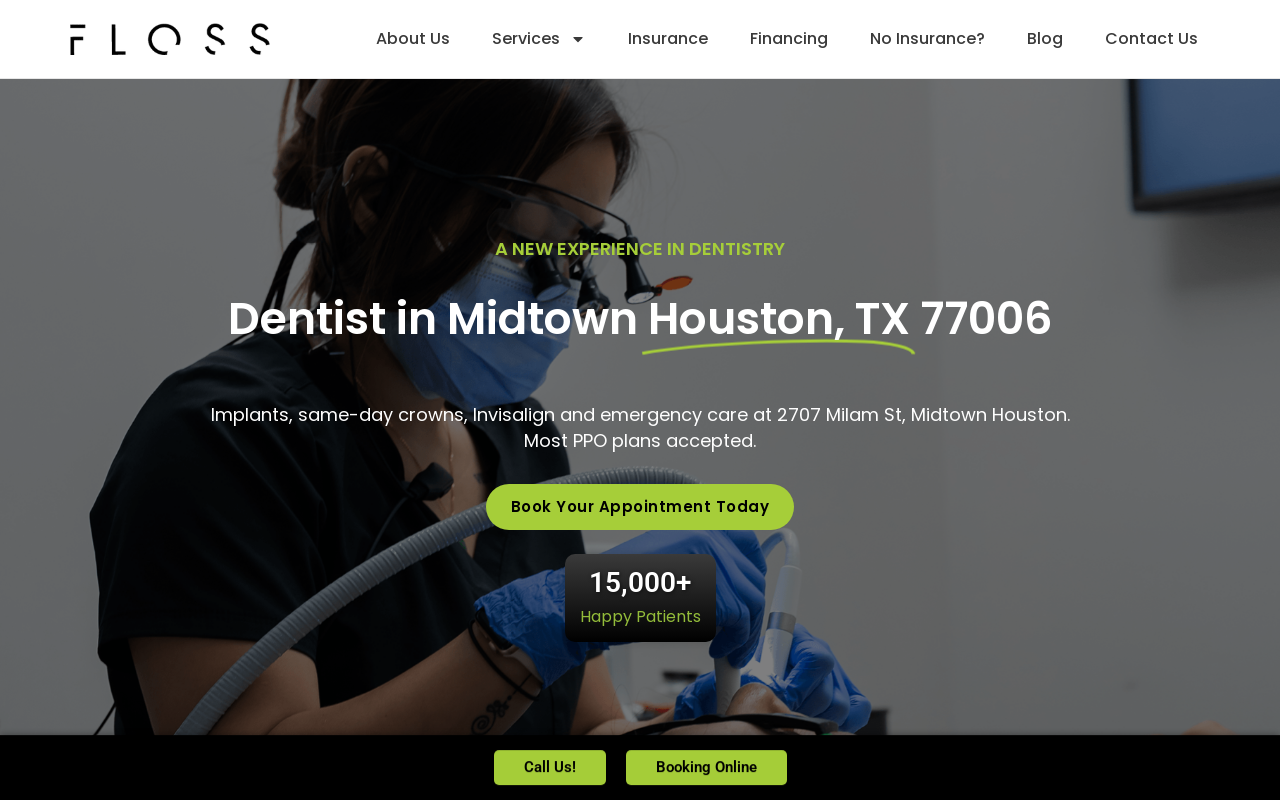 Floss — screenshot of their official website