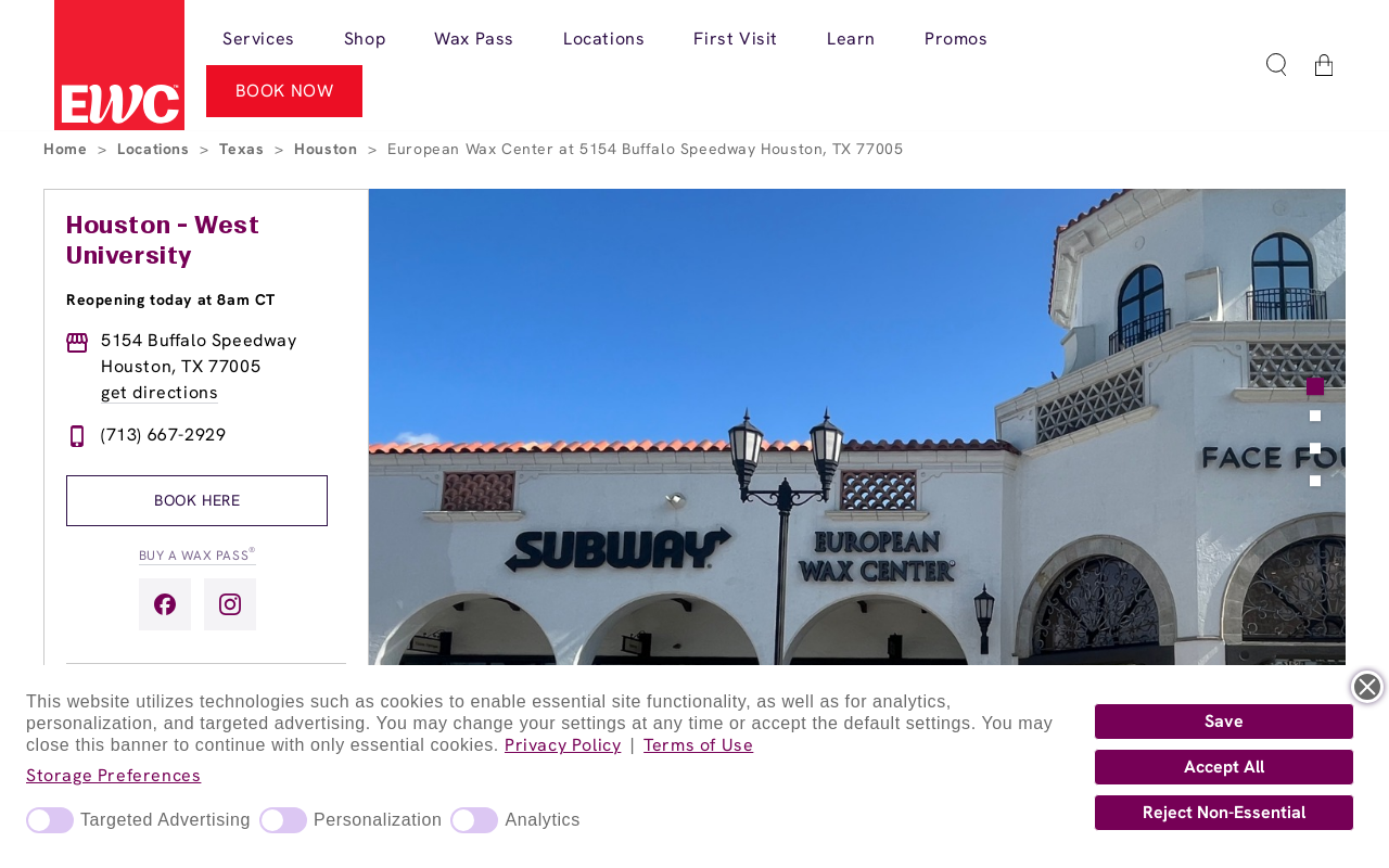 European Wax Center — screenshot of their official website