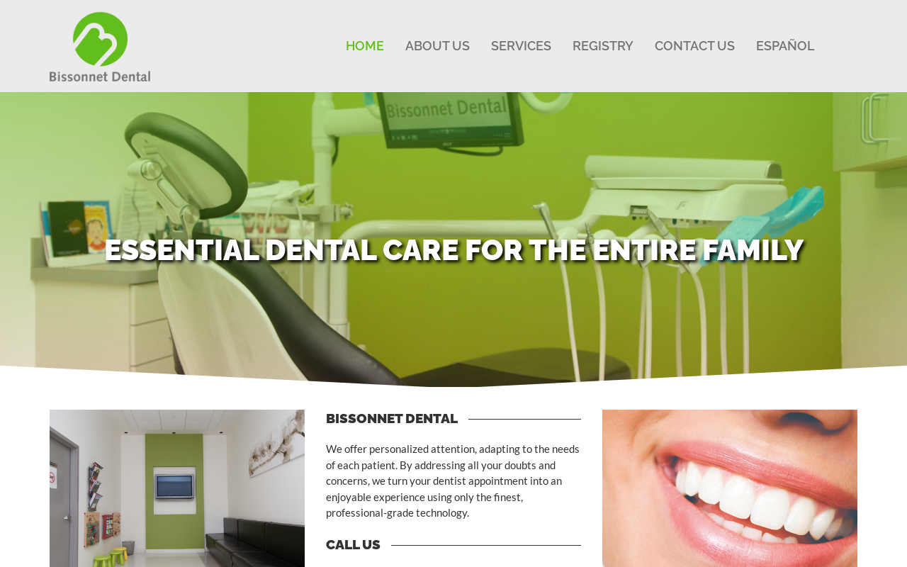 Bissonnet Dental — screenshot of their official website
