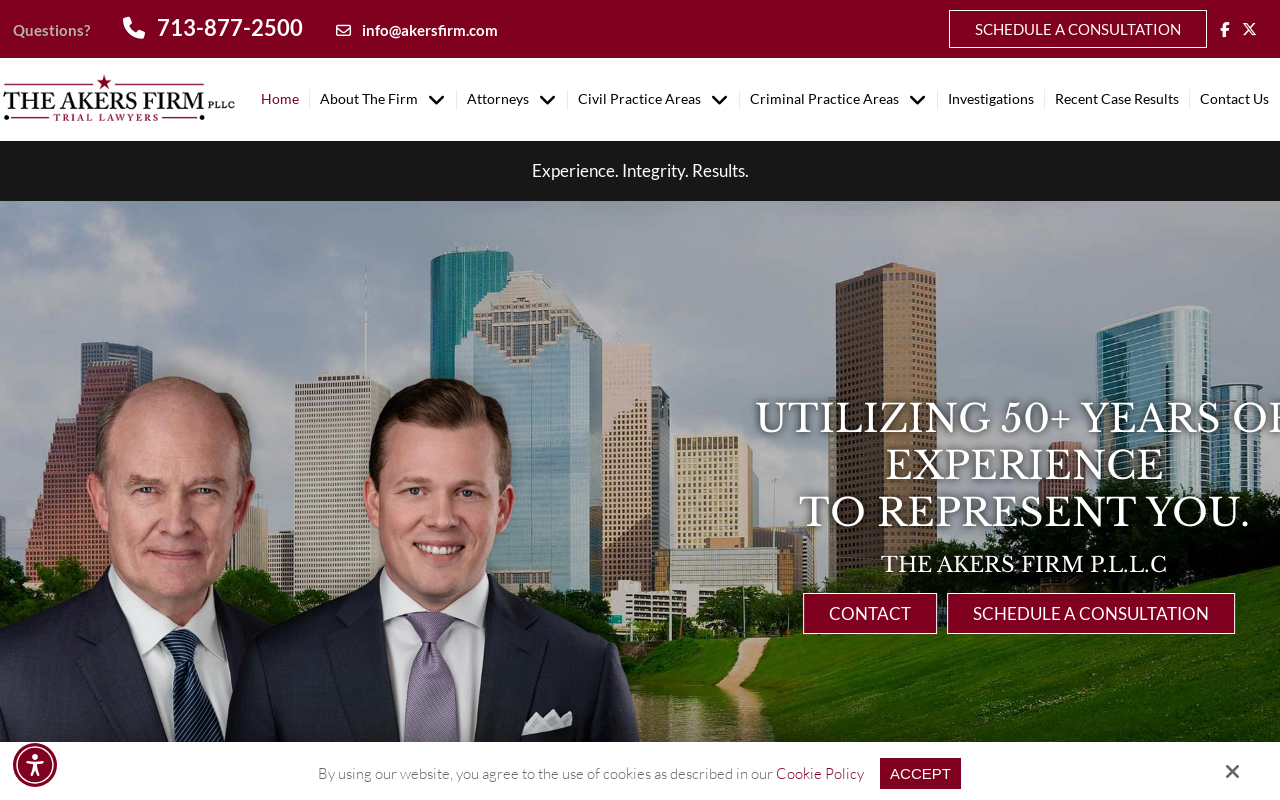The Akers Firm — screenshot of their official website