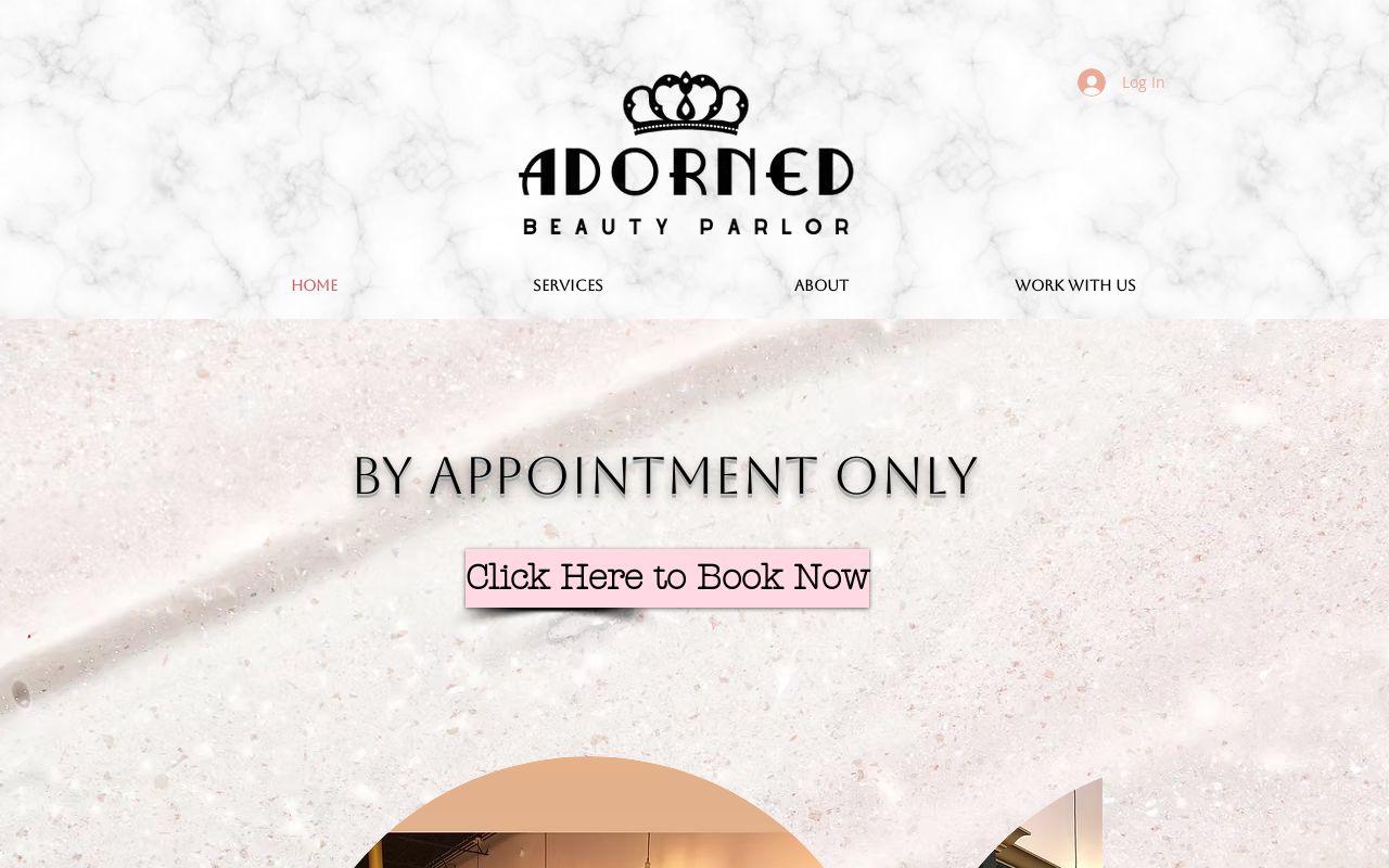 Adorned — screenshot of their official website
