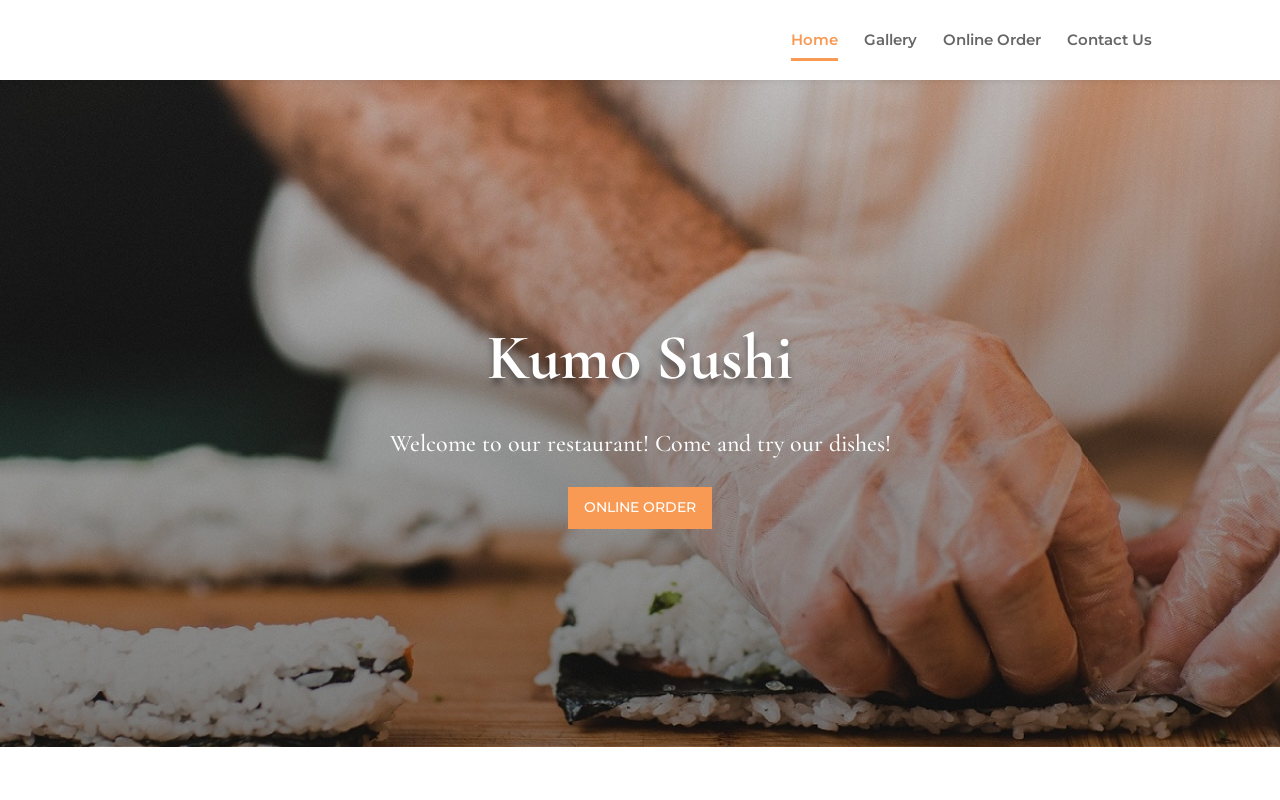 Kumo Sushi — screenshot of their official website