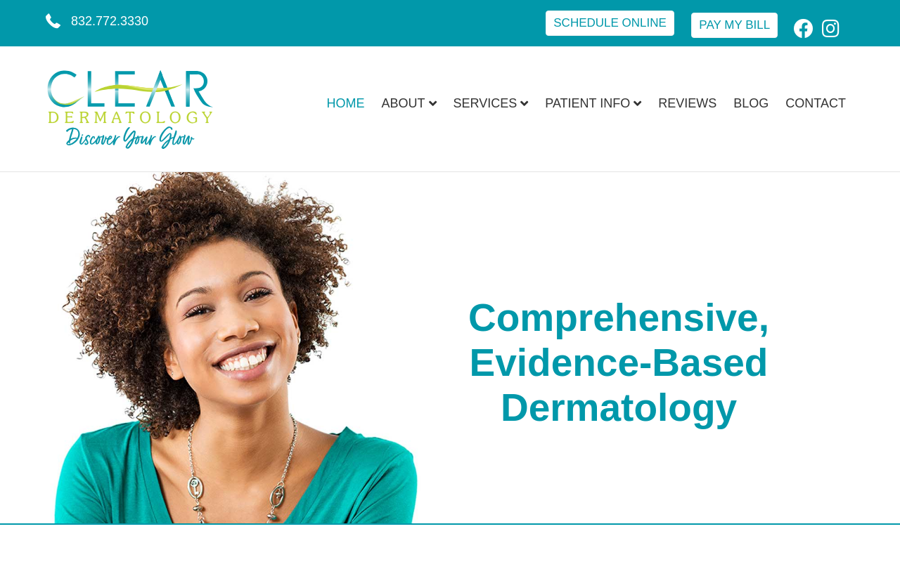 Clear Dermatology — screenshot of their official website