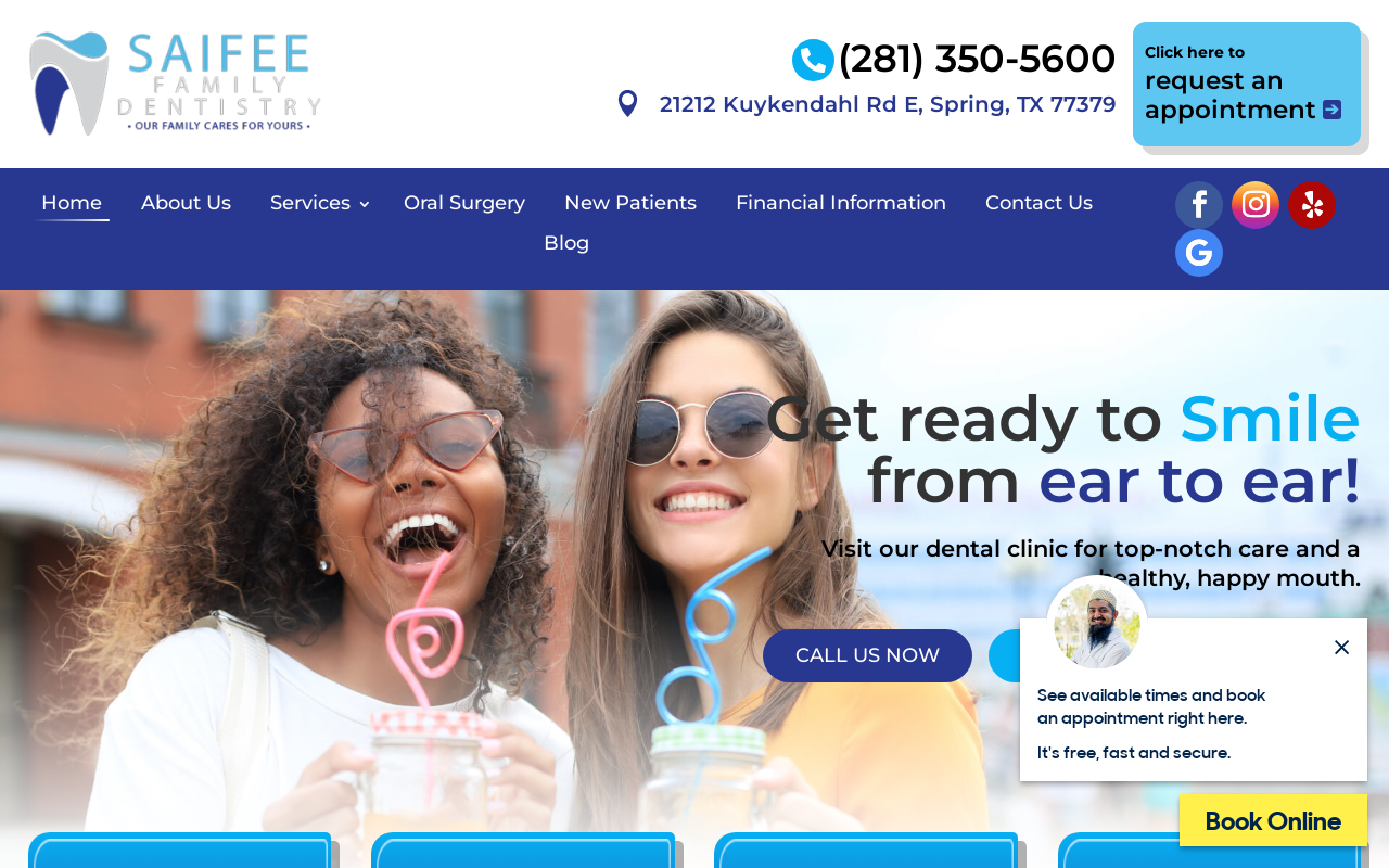 Saifee Family Dentistry — screenshot of their official website