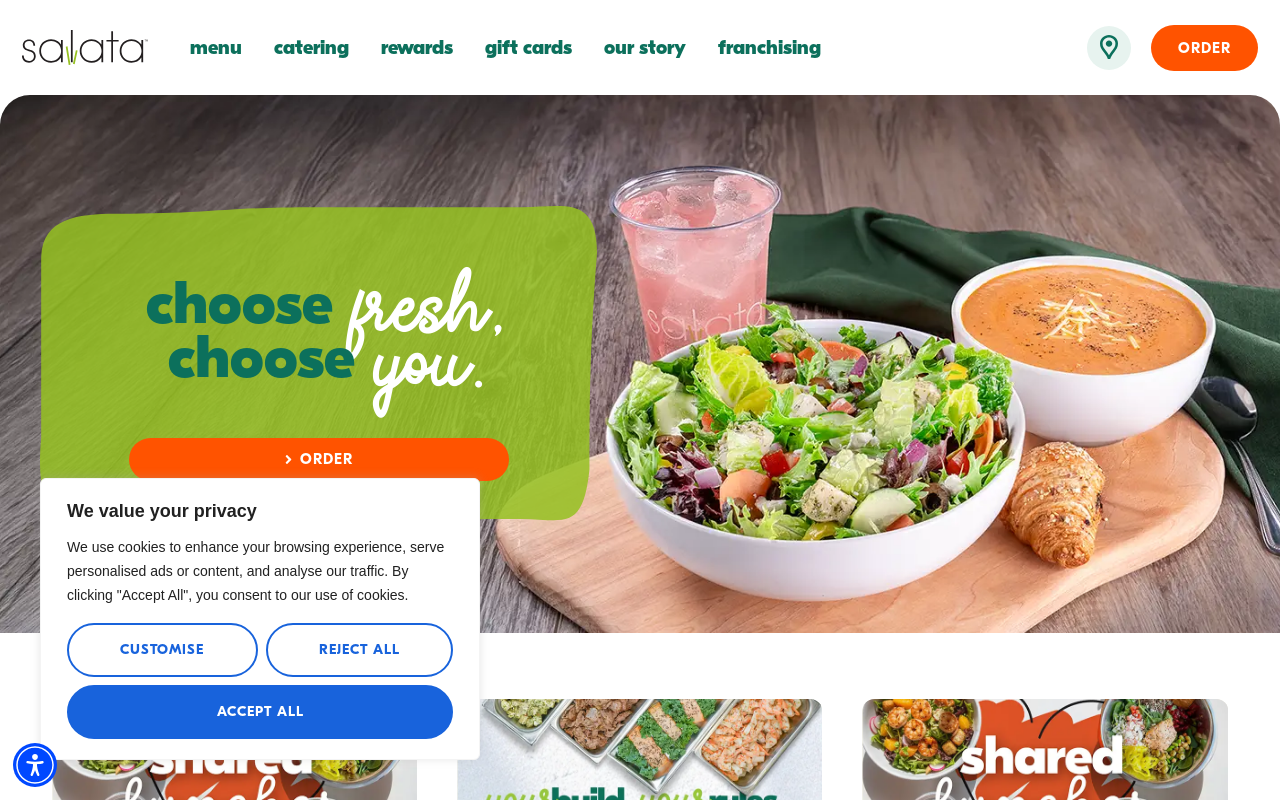 Salata — screenshot of their official website