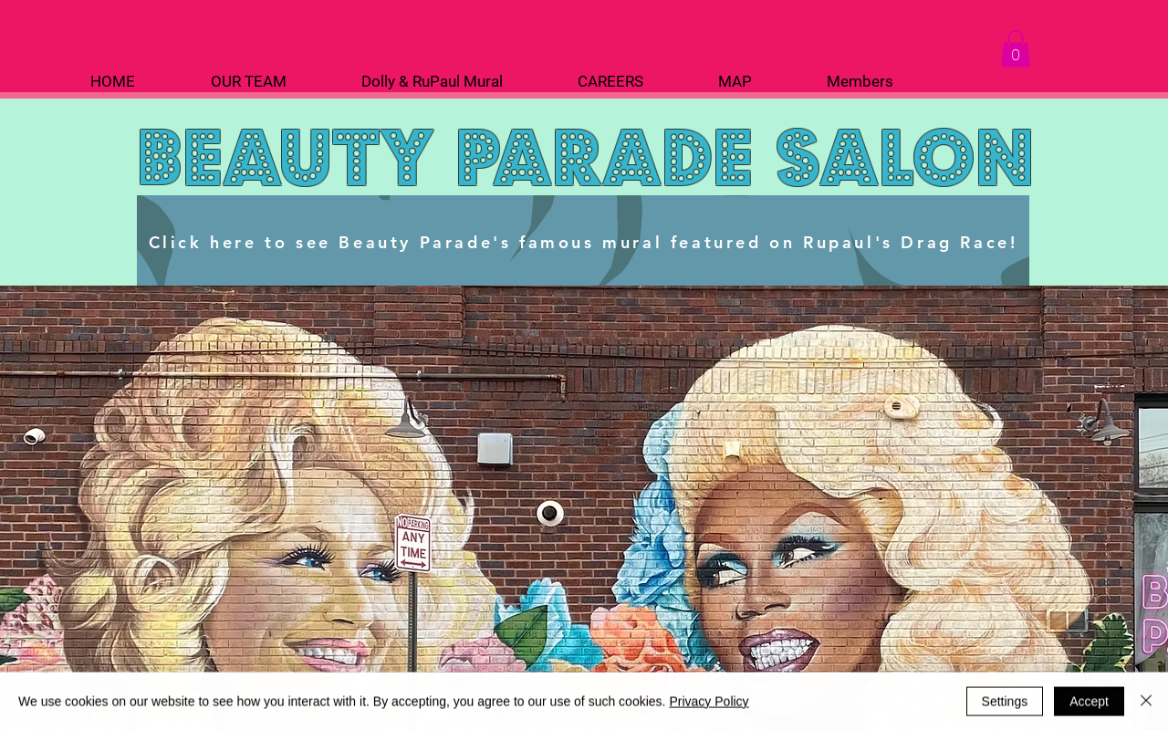 Beauty Parade — screenshot of their official website