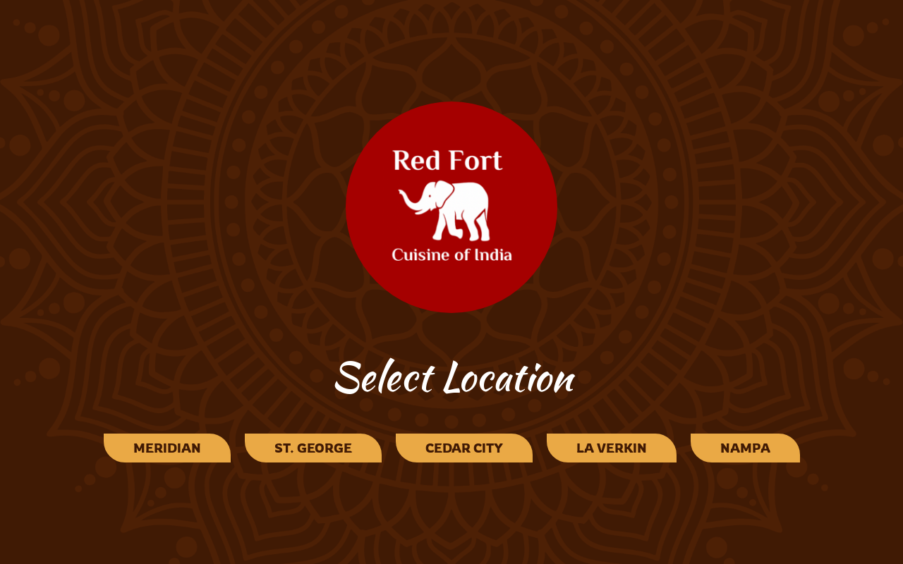 Red Fort Cuisine Of India — screenshot of their official website