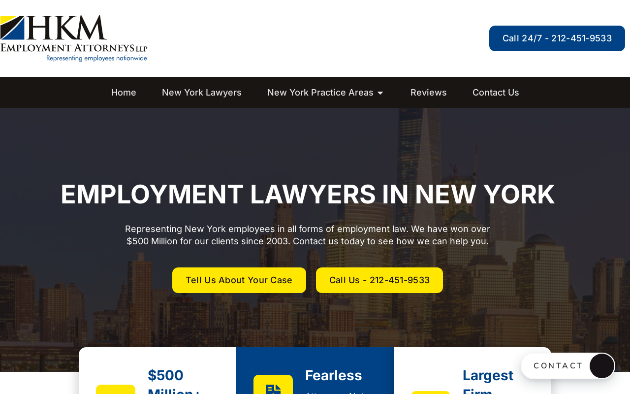 HKM Employment Attorneys LLP — screenshot of their official website
