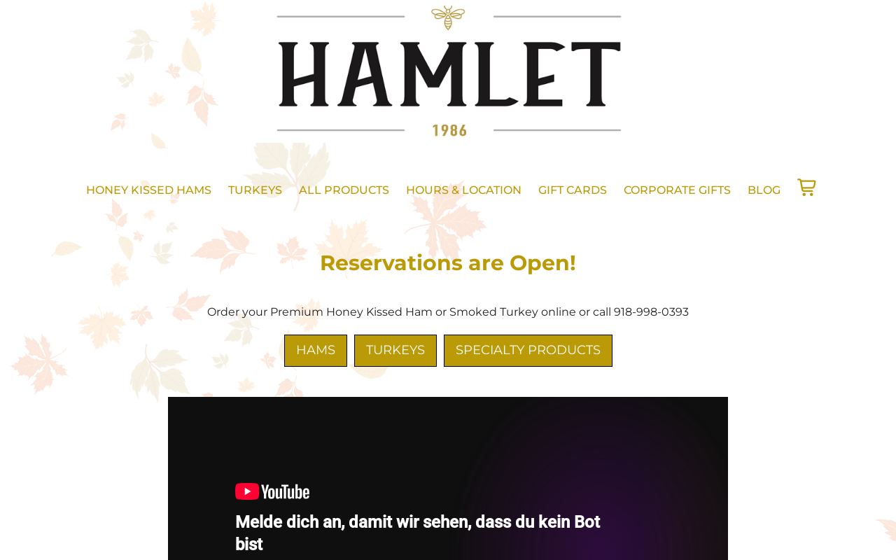 Hamlet — screenshot of their official website