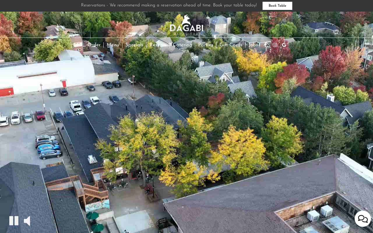 Dagabi Cucina — screenshot of their official website