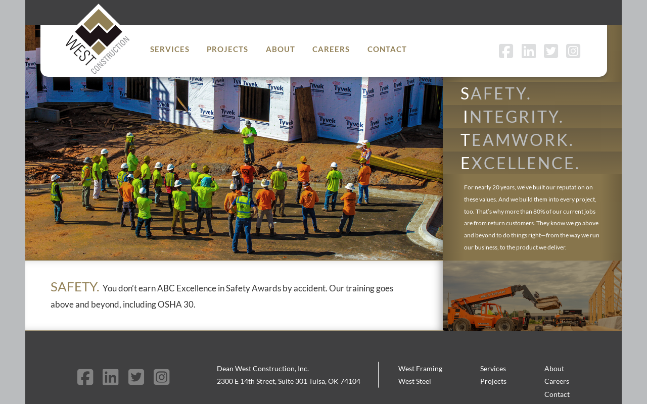 West Construction — screenshot of their official website