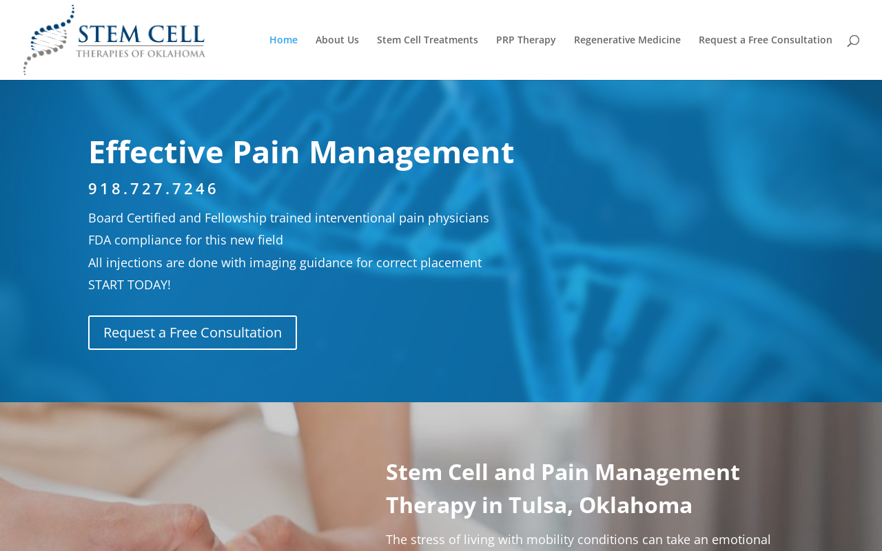 Stem Cell Therapies of Oklahoma — screenshot of their official website