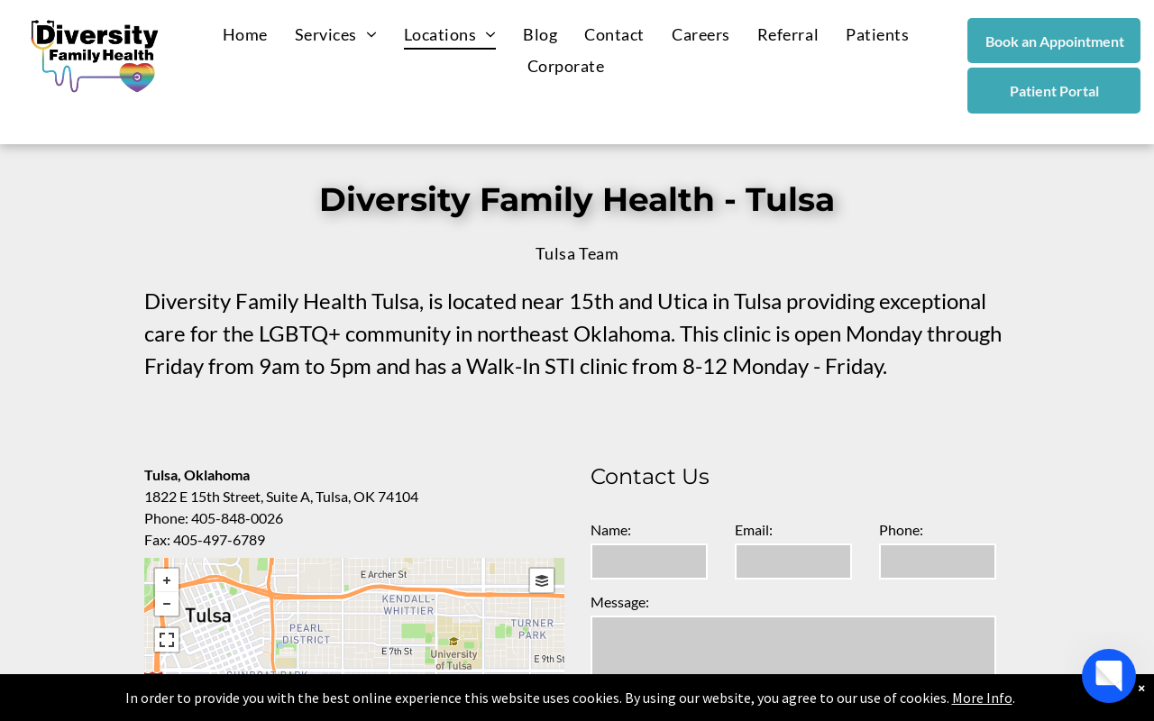 Diversity Family Health — screenshot of their official website