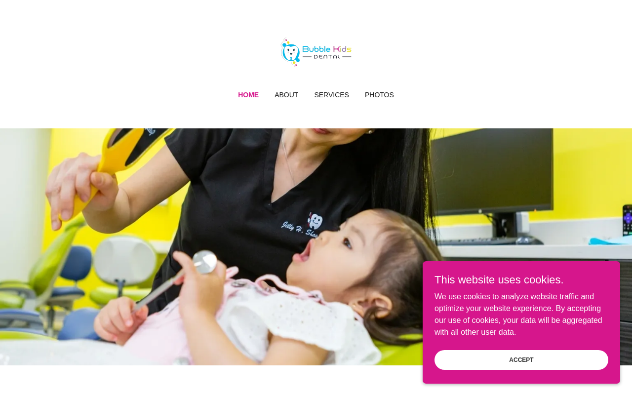 Bubble Kids Dental — screenshot of their official website