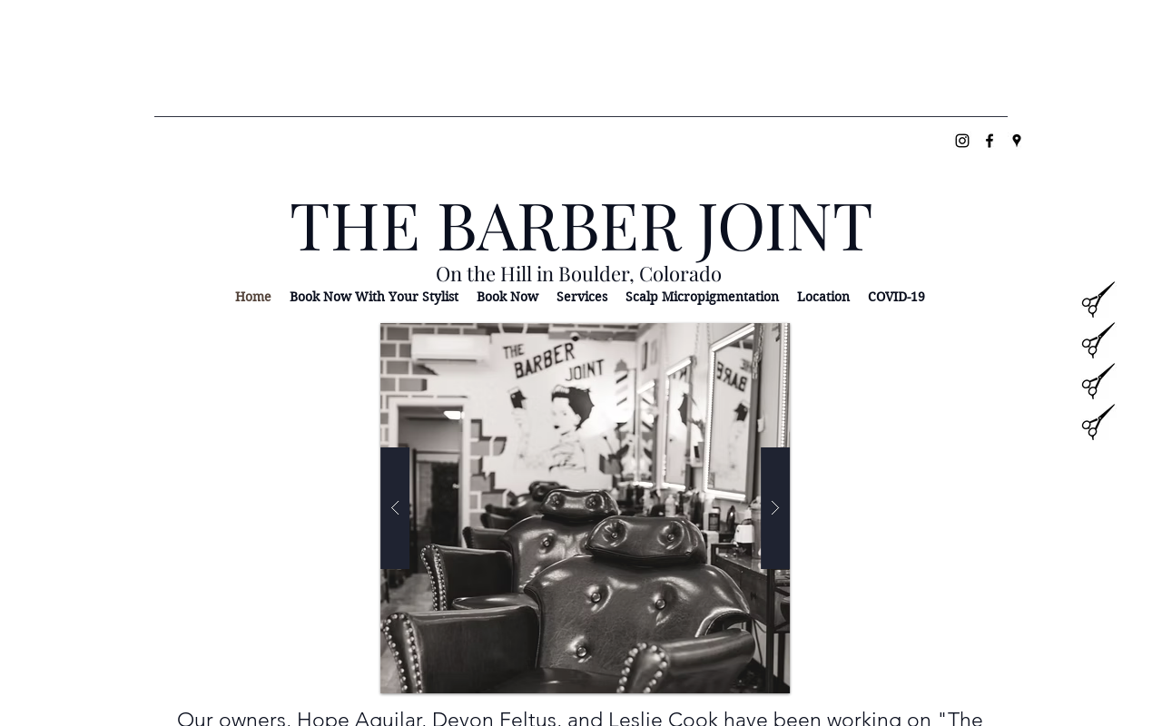 The Barber Joint — screenshot of their official website
