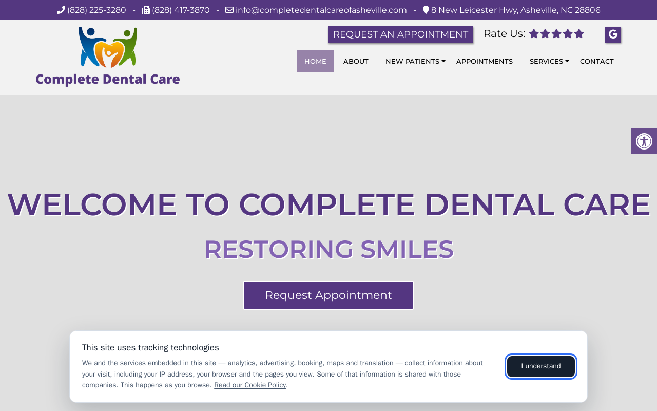 Complete Dental Care — screenshot of their official website