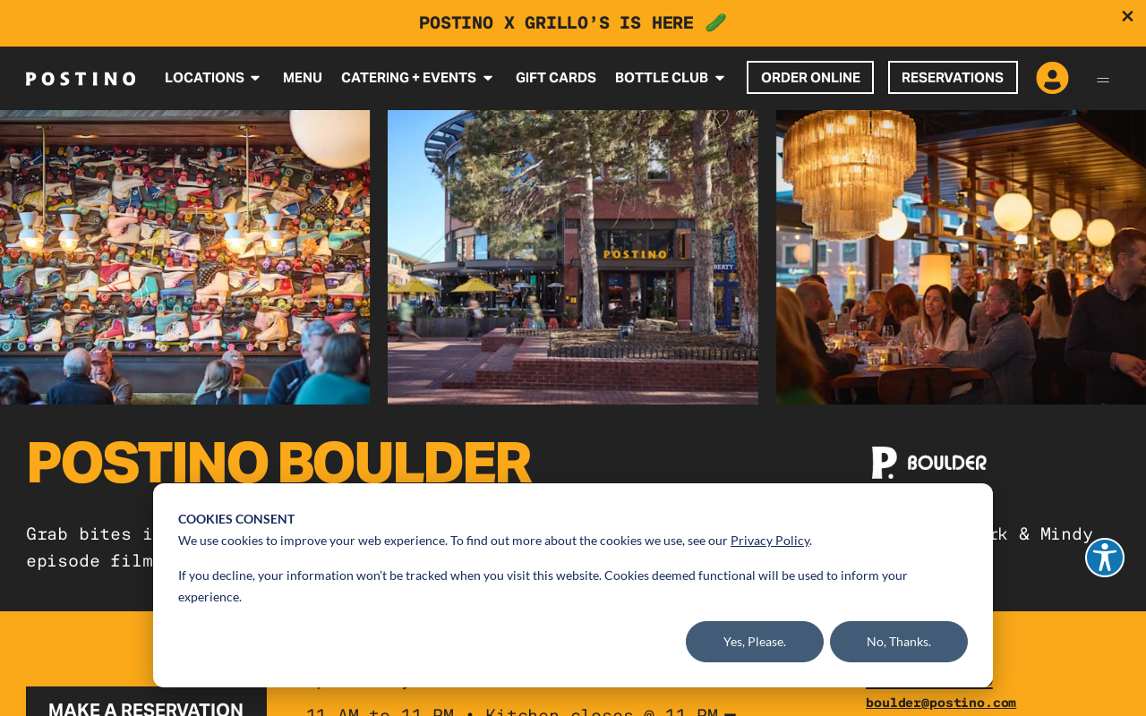 Postino — screenshot of their official website
