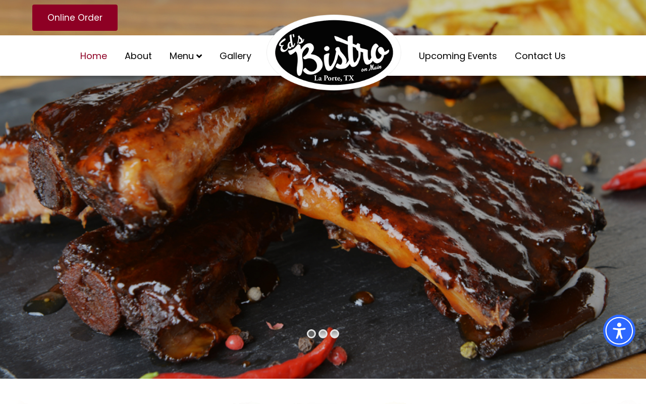 Ed's Bistro — screenshot of their official website