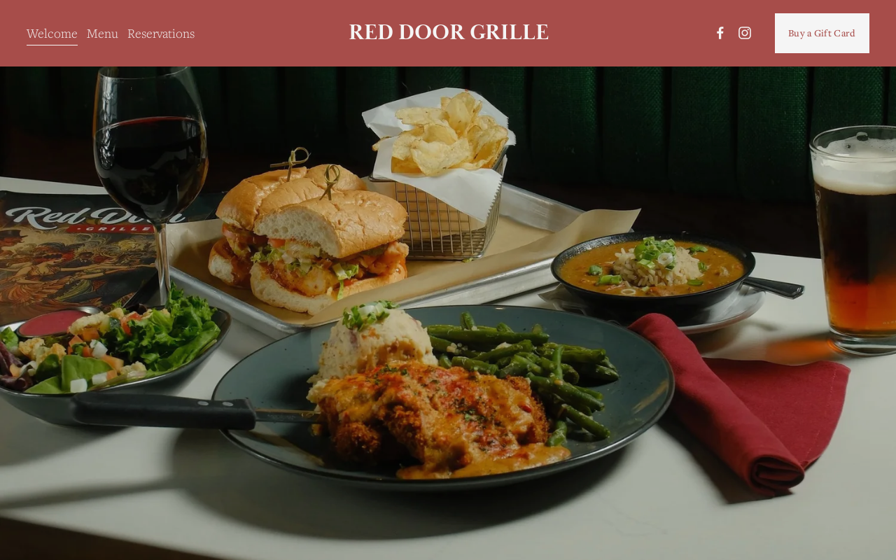 Red Door Grille — screenshot of their official website