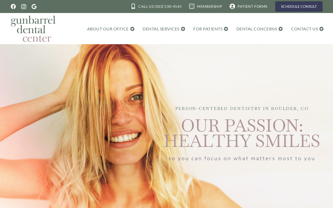 Gunbarrel Dental Center — screenshot of their official website