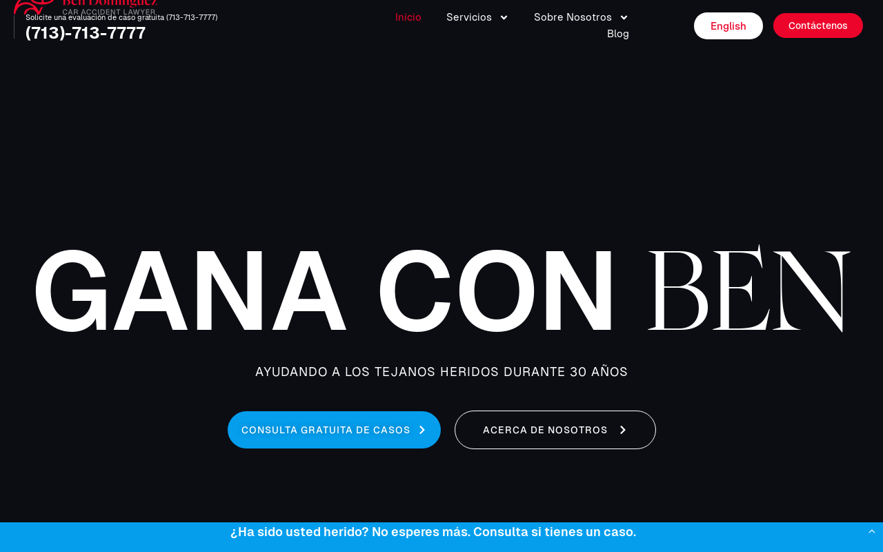 Ben Dominguez — screenshot of their official website