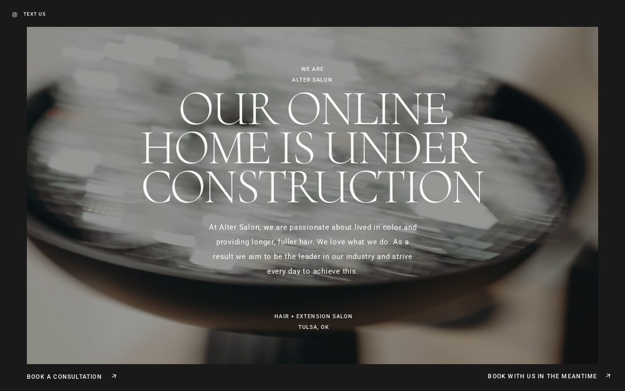 Alter Salon — screenshot of their official website