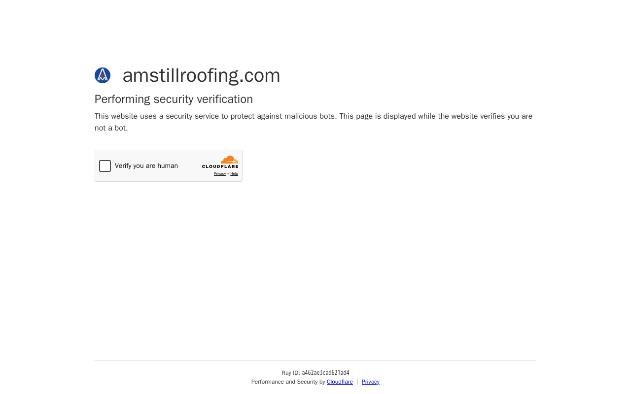 Amstill Roofing — screenshot of their official website