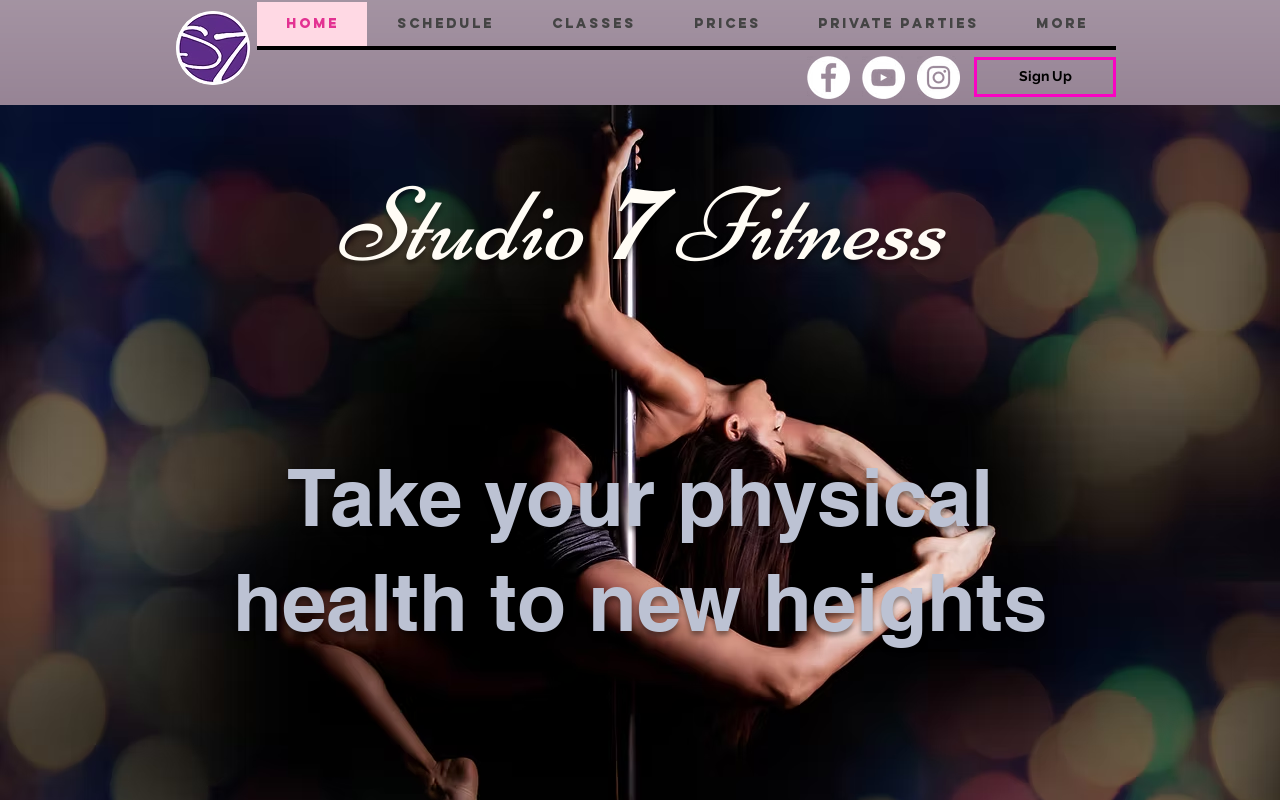 Studio 7 Fitness — screenshot of their official website