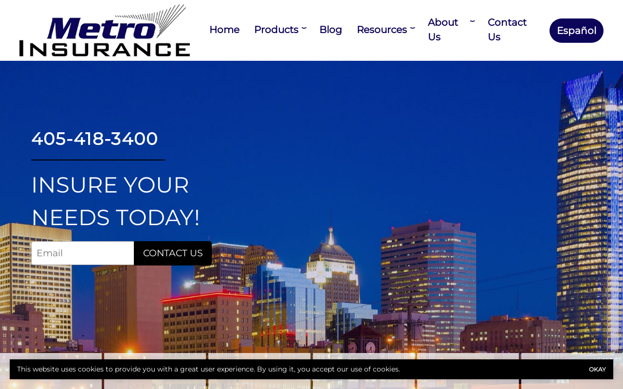 Metro Insurance — screenshot of their official website