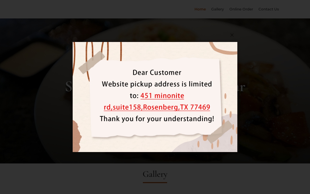 Sapporo Hibachi & Sushi Bar — screenshot of their official website