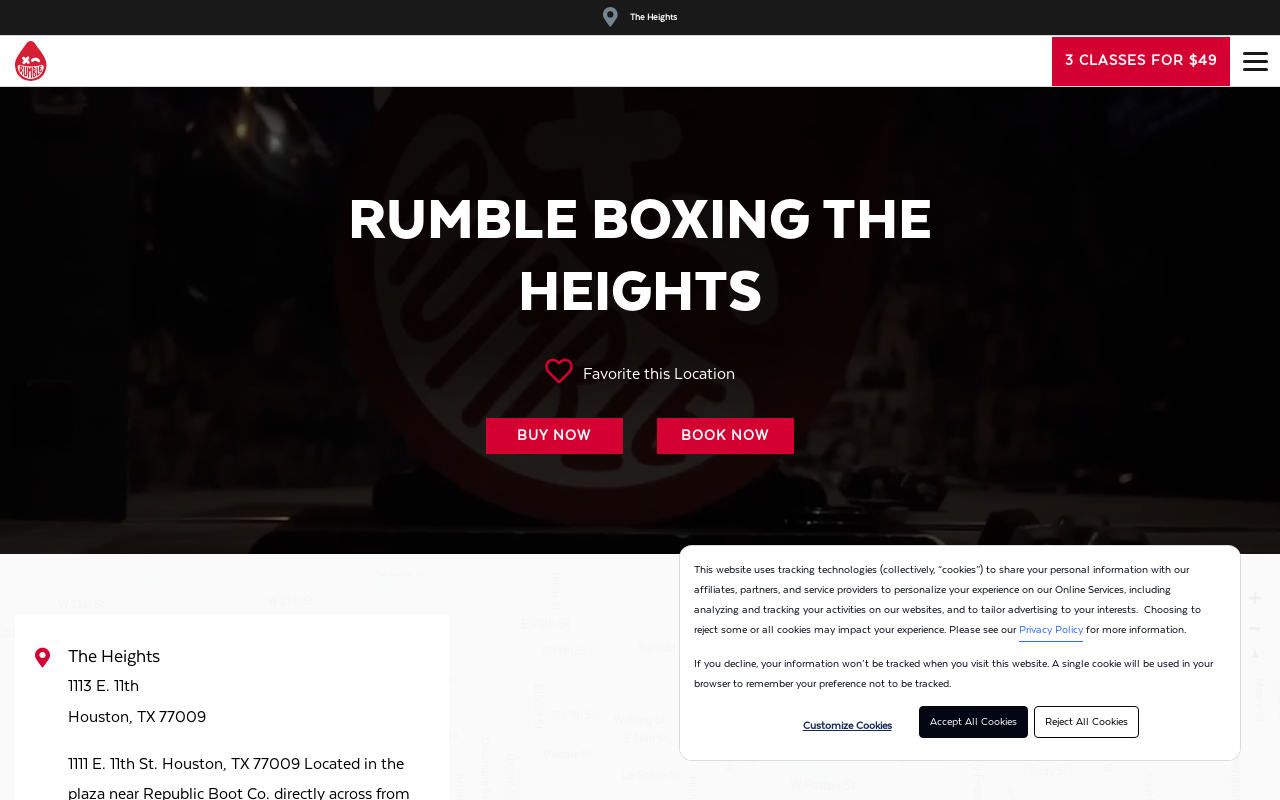 Rumble Boxing — screenshot of their official website