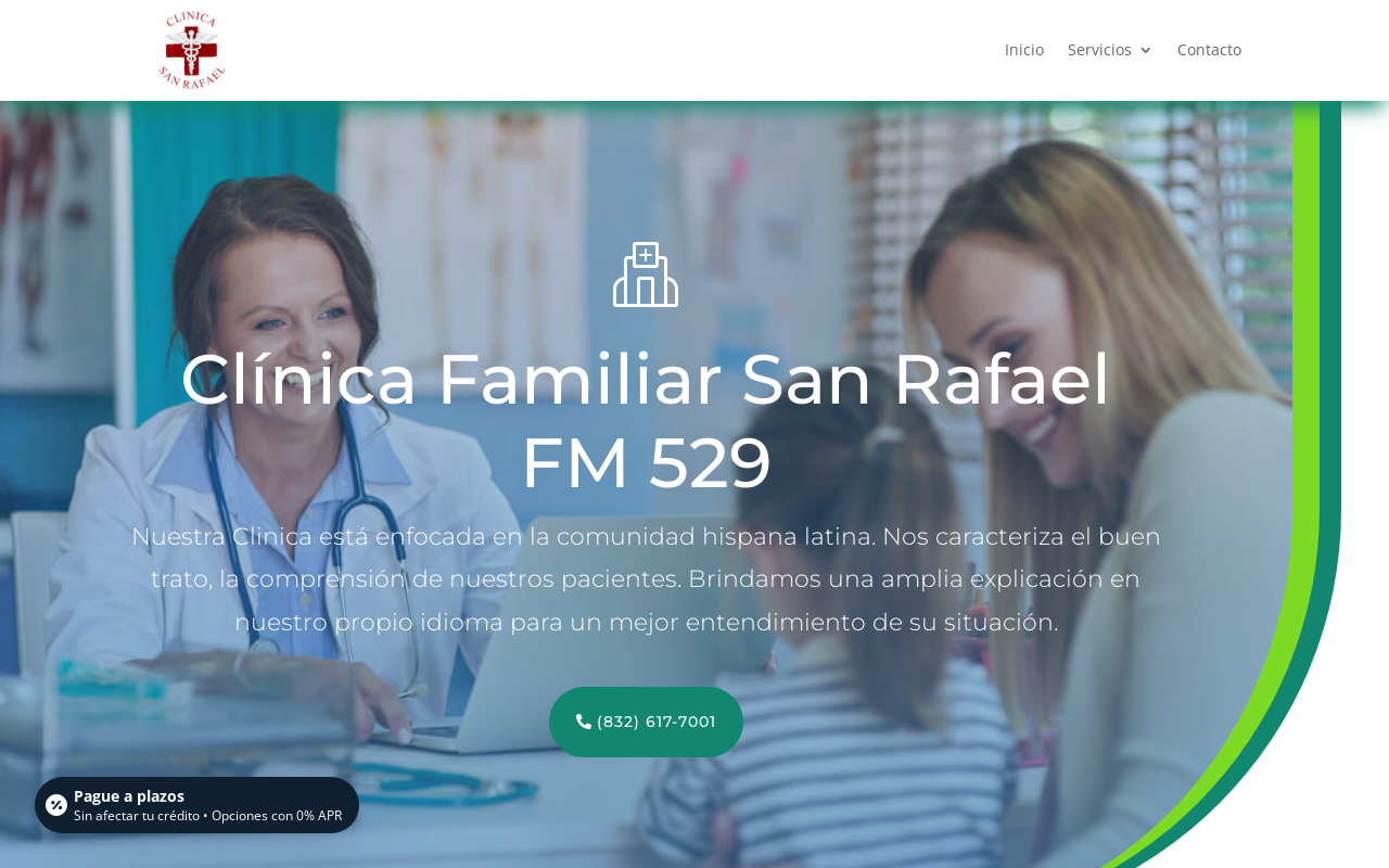 Clinica San Rafael — screenshot of their official website