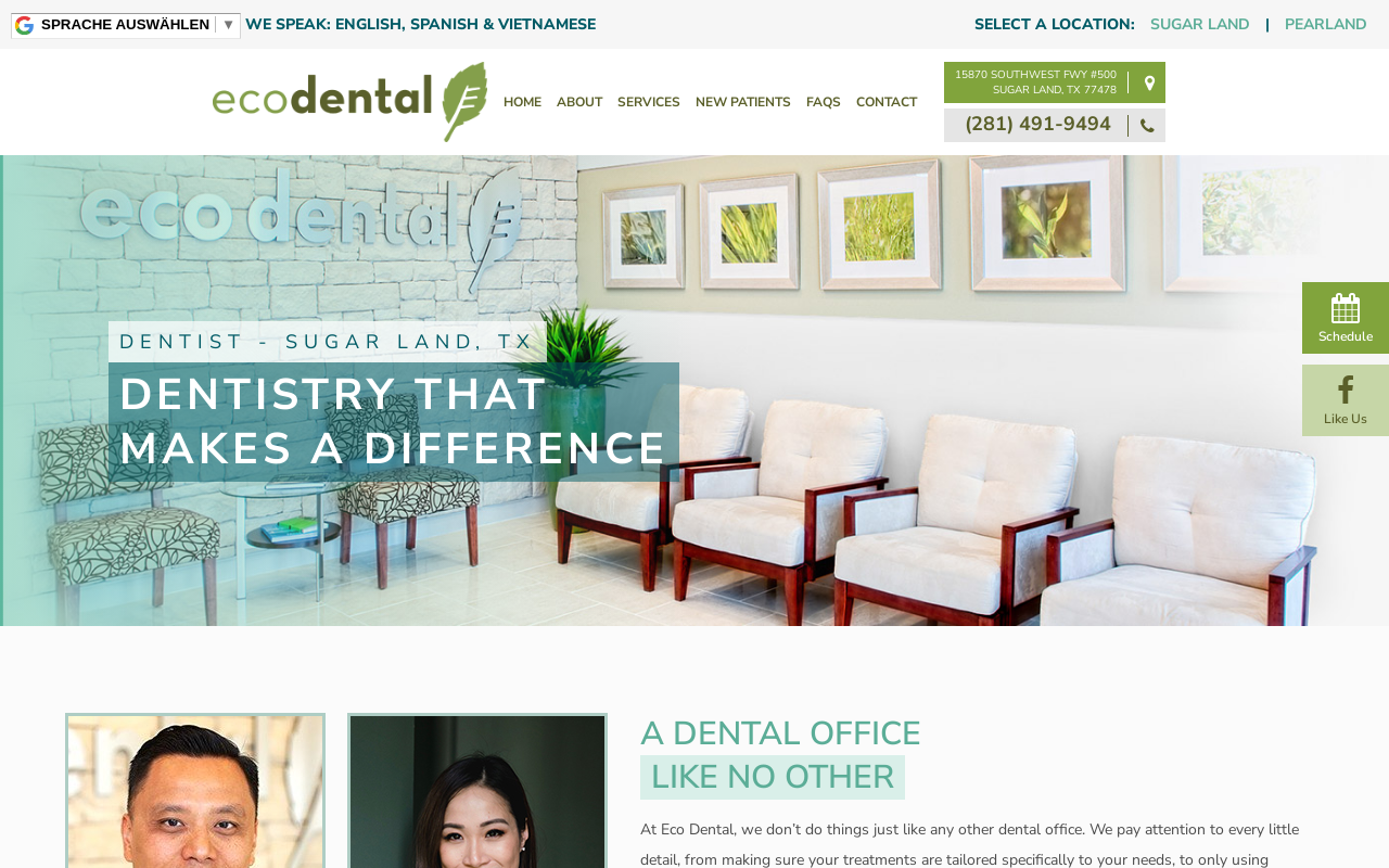 Eco Dental — screenshot of their official website