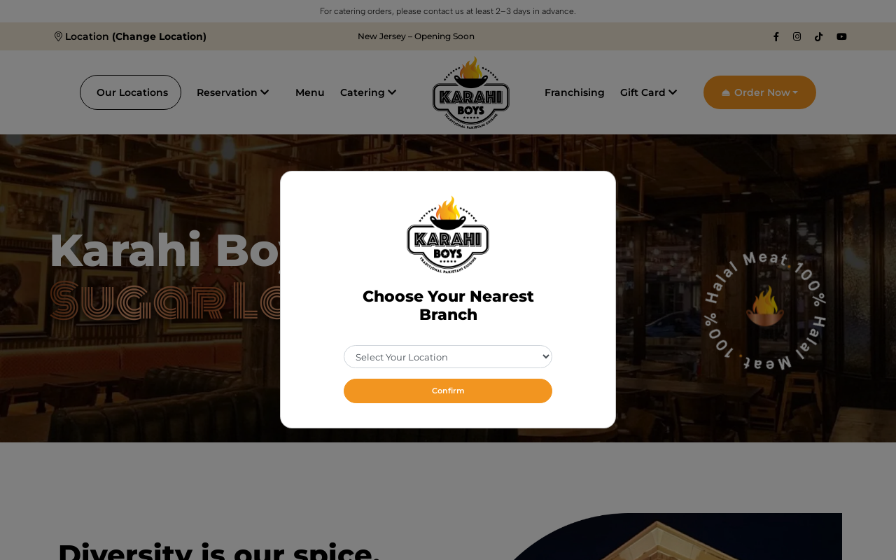 Karahi Boys — screenshot of their official website
