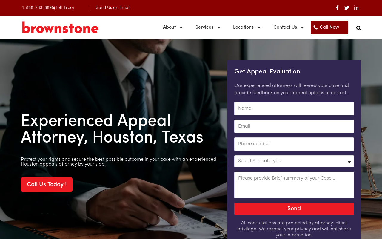 Brownstone Law — screenshot of their official website