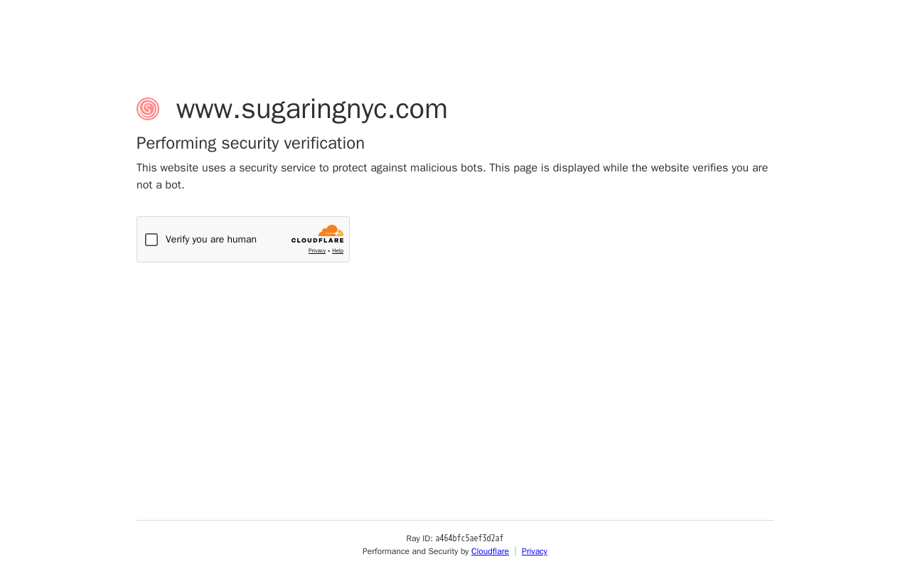 Sugaring NYC — screenshot of their official website