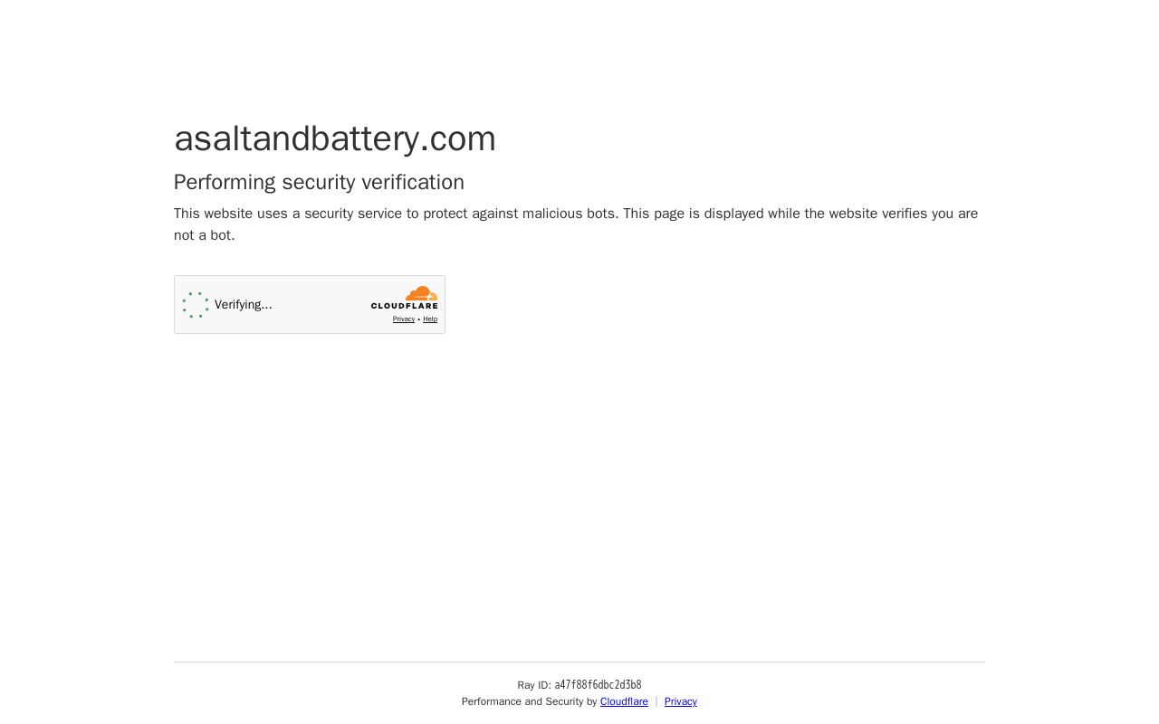 A Salt & Battery — screenshot of their official website