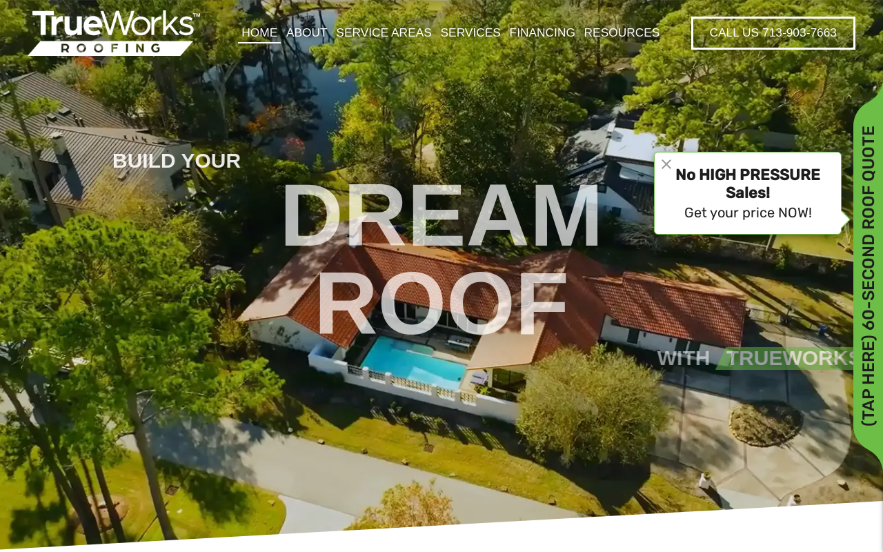 TrueWorks Roofing — screenshot of their official website