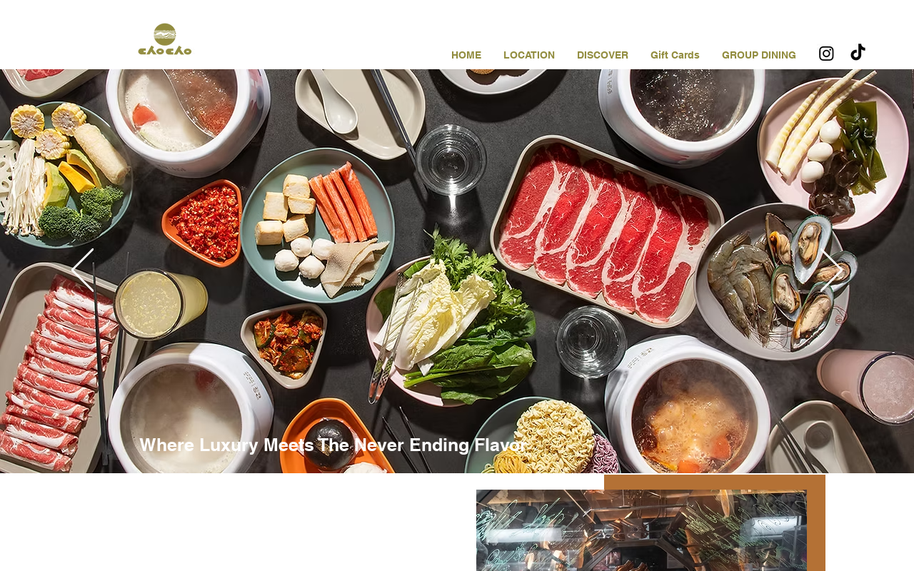 Chocho Hot Pot Katy Premium All You Can Eat — screenshot of their official website