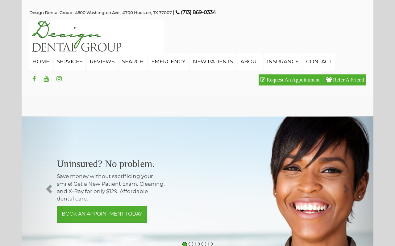 Design Dental Group — screenshot of their official website