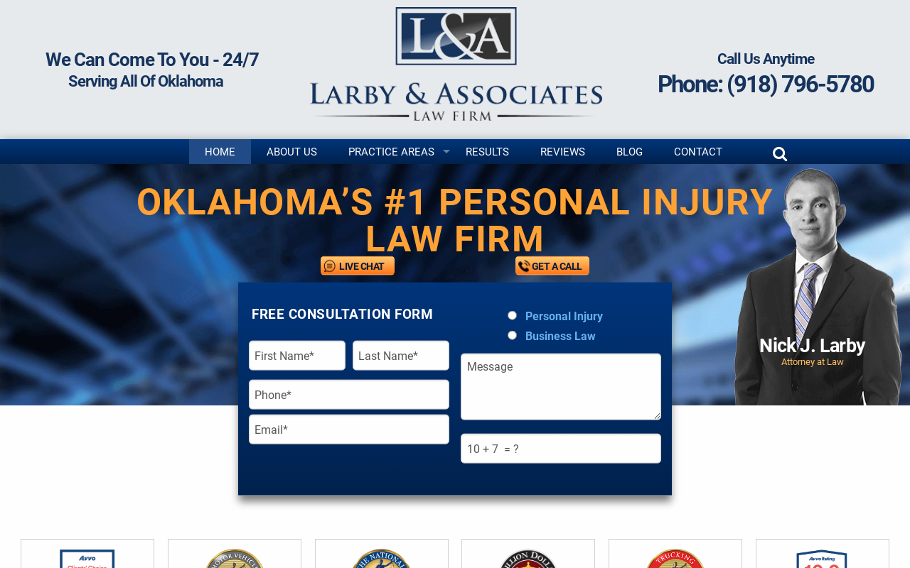 Larby & Associates Law Firm — screenshot of their official website