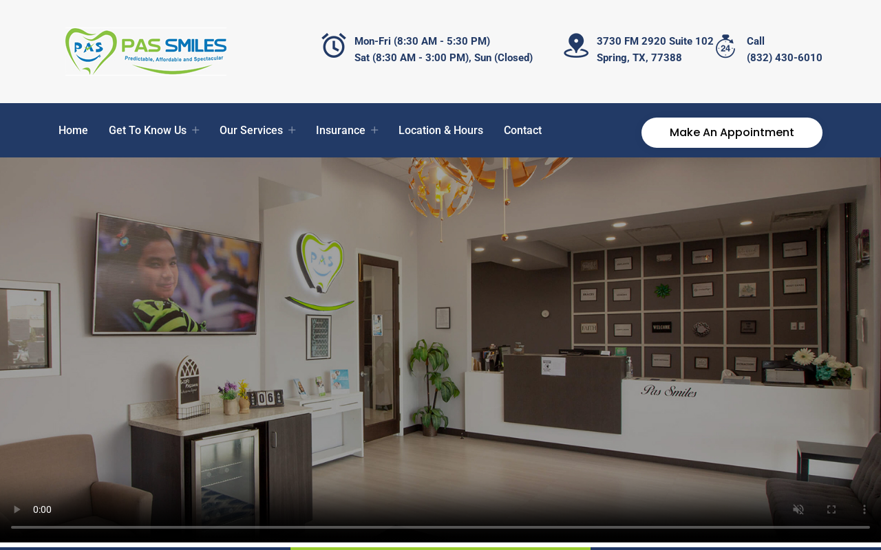 Pas Smiles — screenshot of their official website