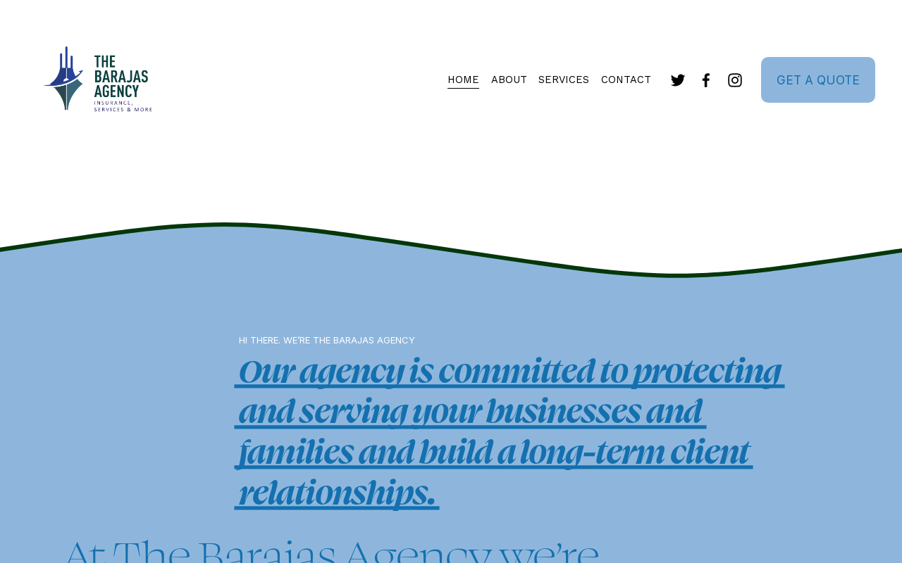 The Barajas Agency — screenshot of their official website