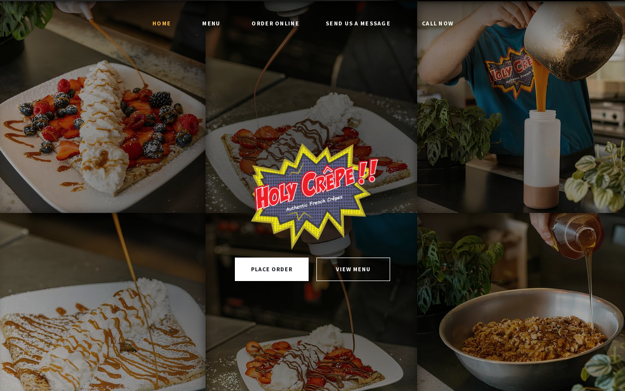 Holy Crepe — screenshot of their official website